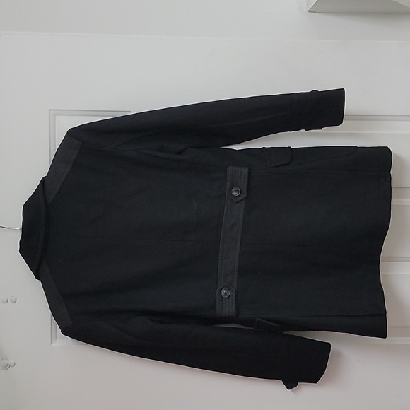 Jack and Jones Wool TIm Coat Dbl Breastd Dbl Collar peacoat Mens - Picture 9 of 14